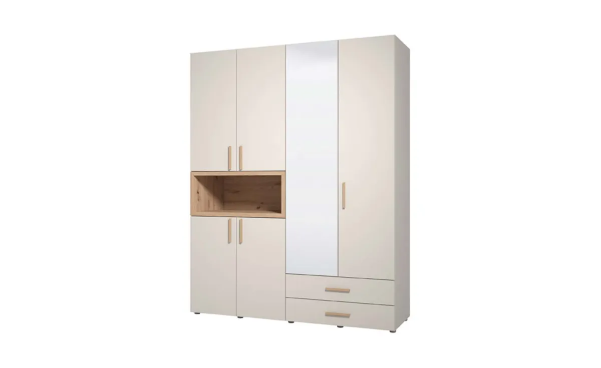 Donald otklopni ormar 179x56,5x226 cm kašmir