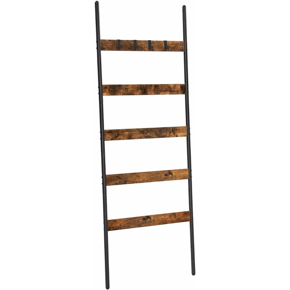 Drabinka polica/stalak 60x3x176 natur/crna