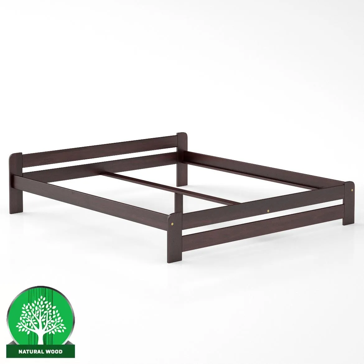 Drveni krevet LK099 184x204x50 cm orah