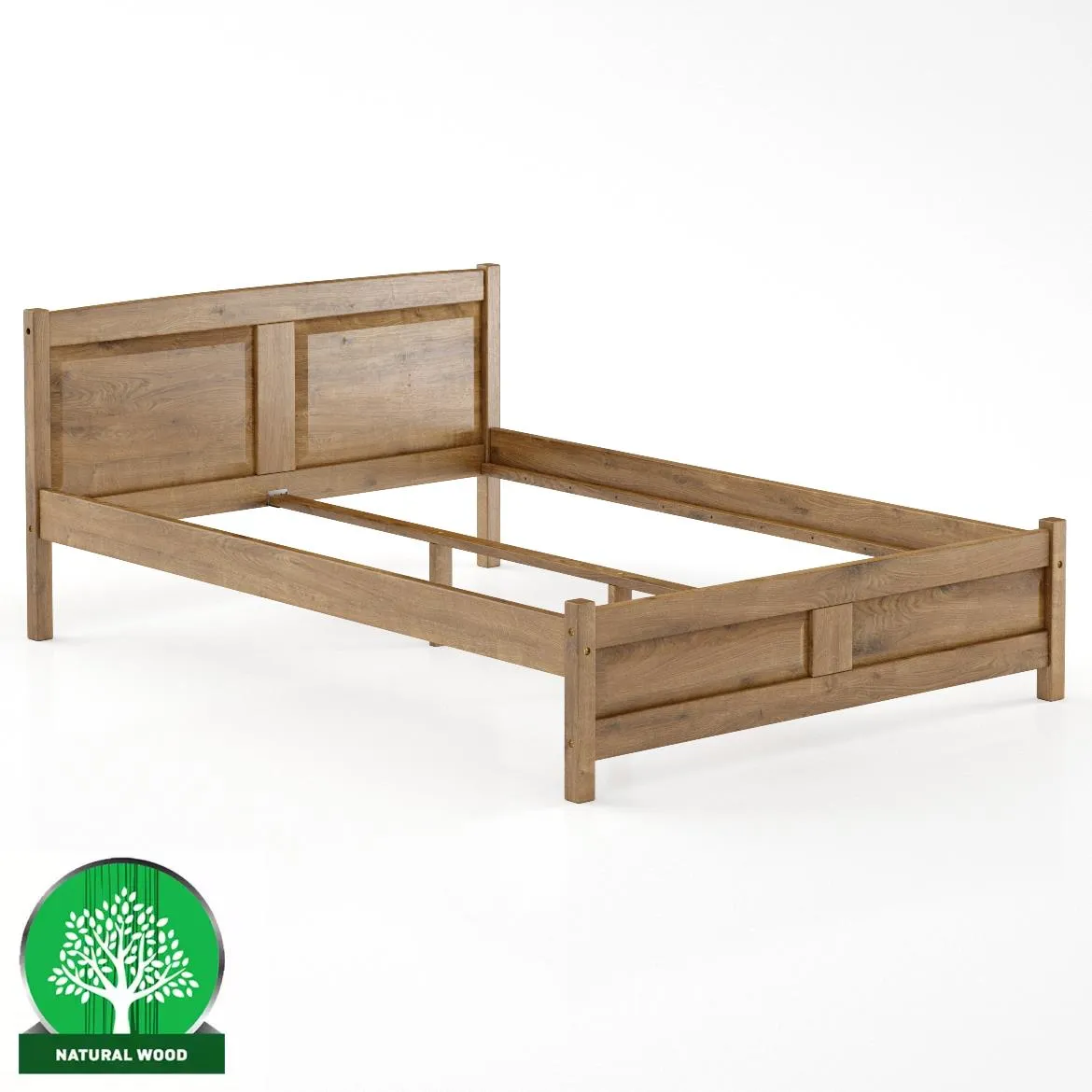 Drveni krevet LK104 148x208x81 cm hrast