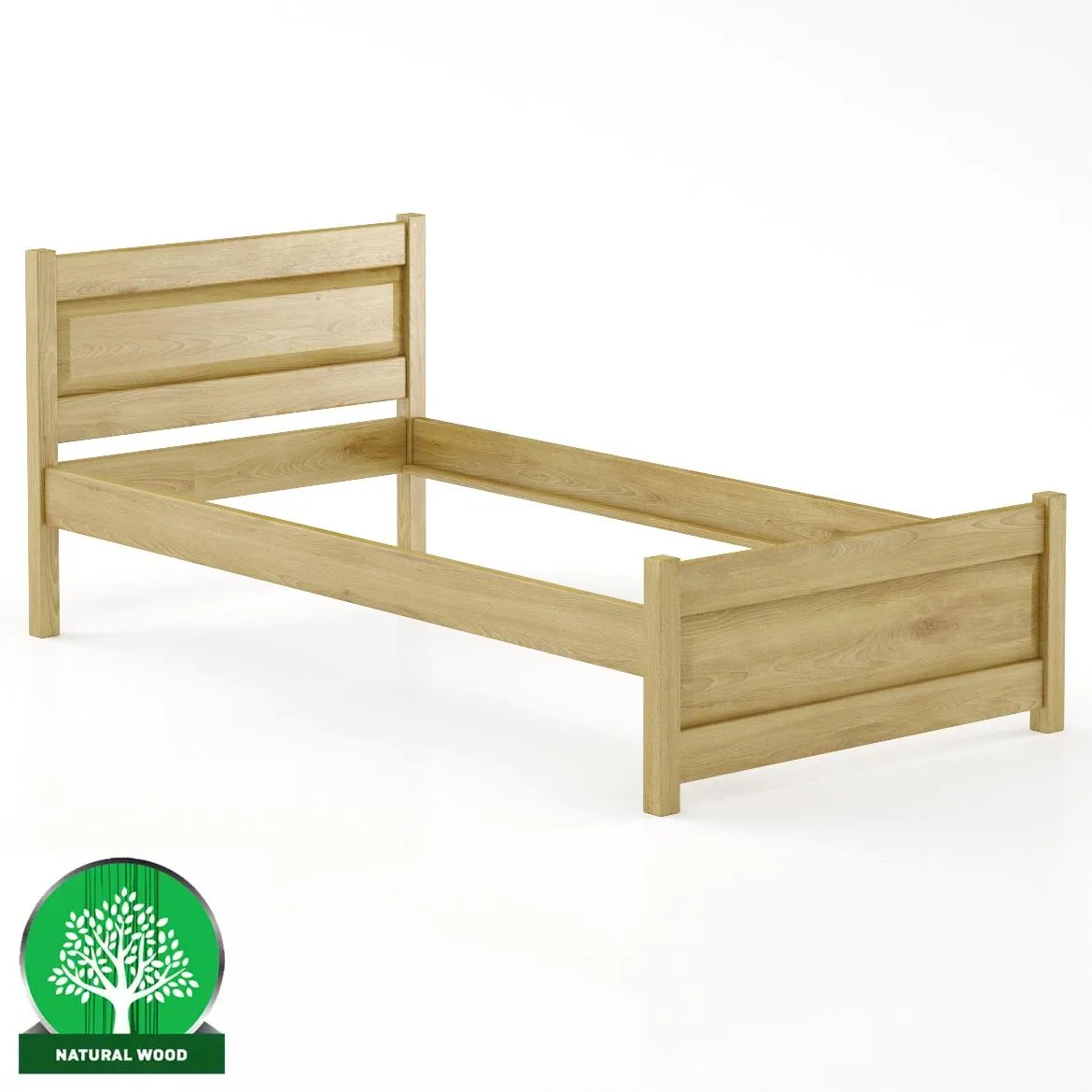 Drveni krevet LK120 107,5x209,5x85,5 cm hrast