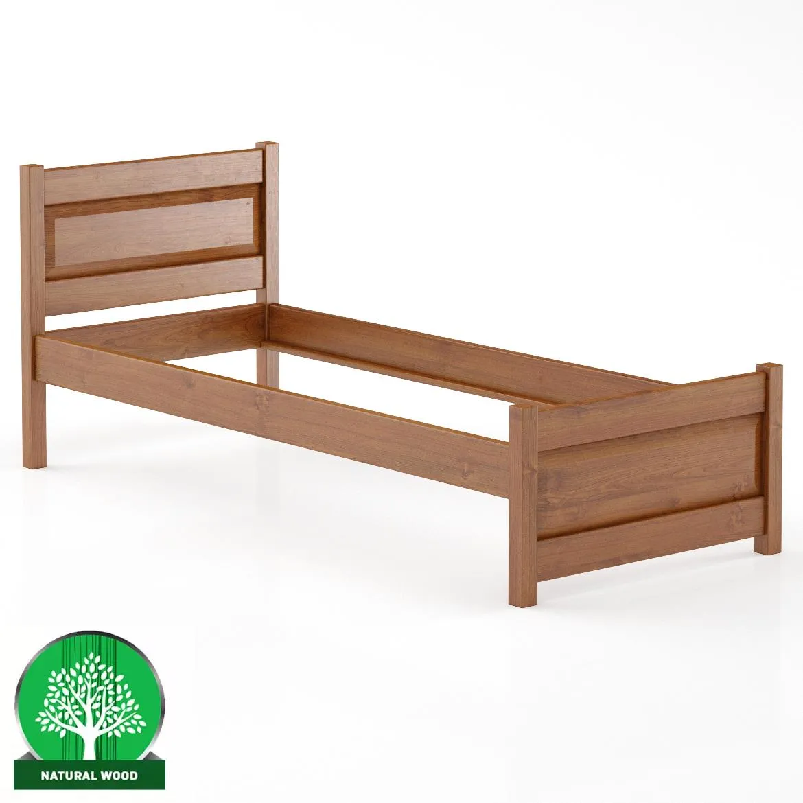 Drveni krevet LK120 87,5x209,5x85,5 cm natur
