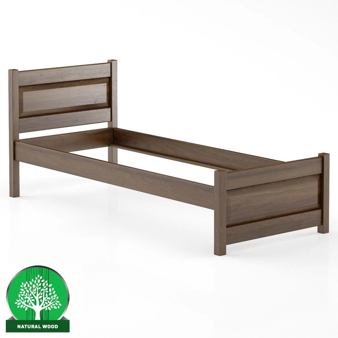 Drveni krevet LK120 97,5x209,5x85,5 cm smedi