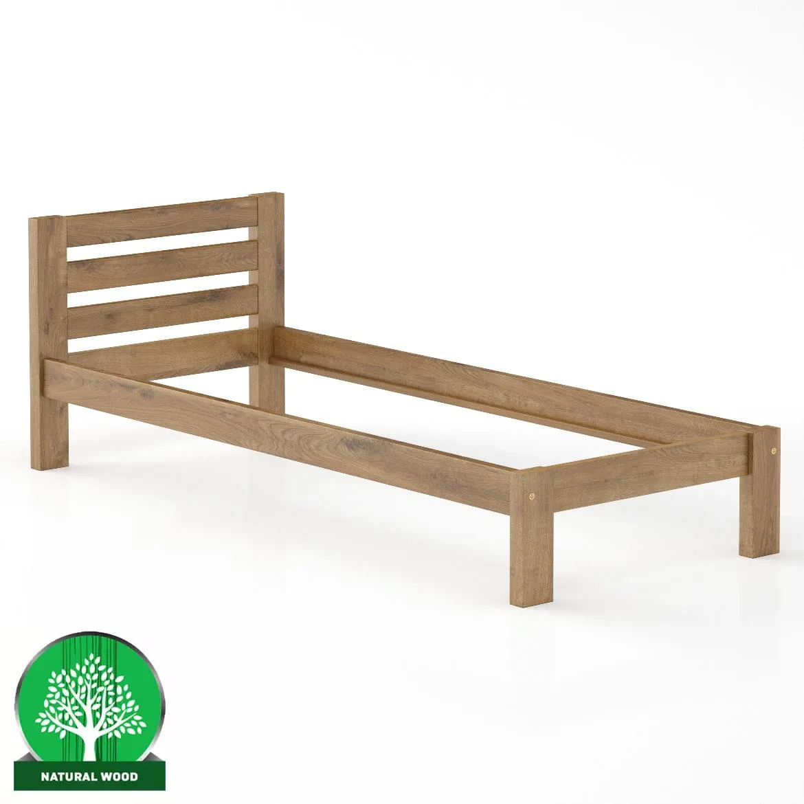 Drveni krevet LK127 89,5x209,5x72 cm hrast