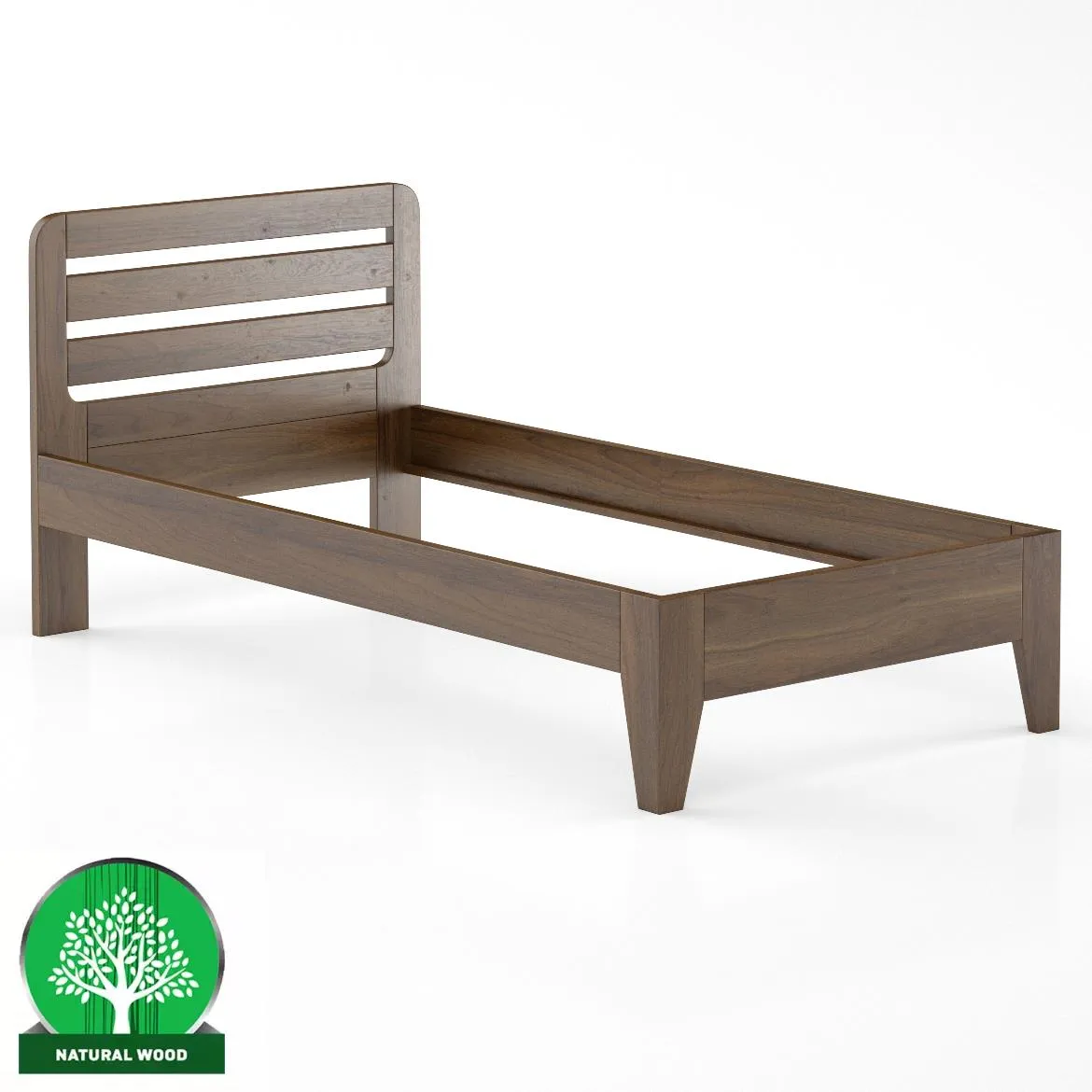 Drveni krevet LK189 106x206x40 cm smedi