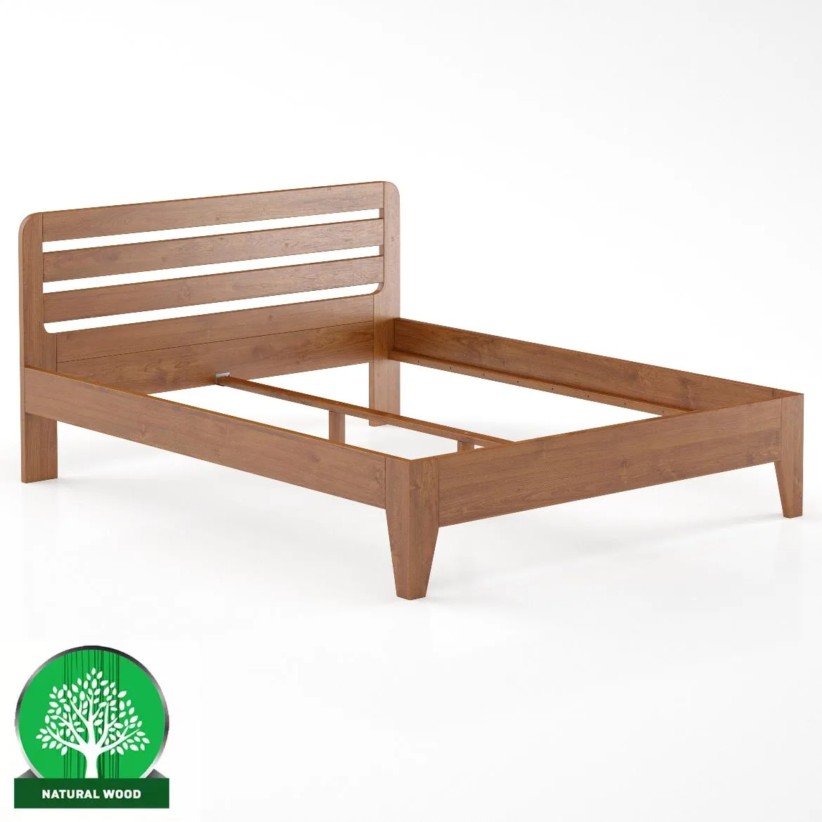 Drveni krevet LK189 146x206x40 cm natur