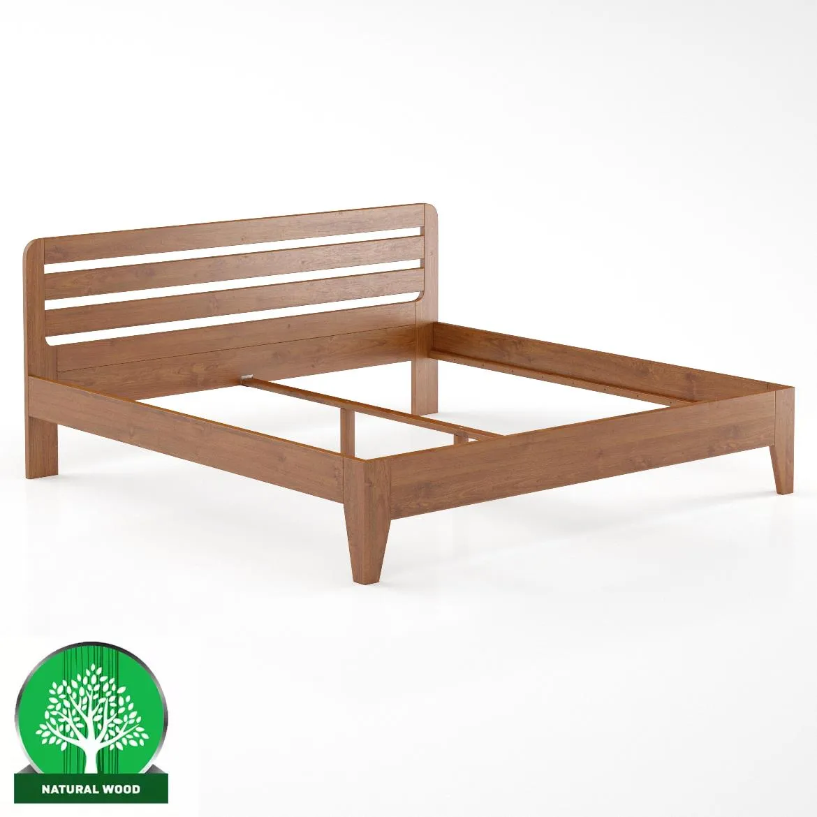 Drveni krevet LK189 186x206x40 cm natur