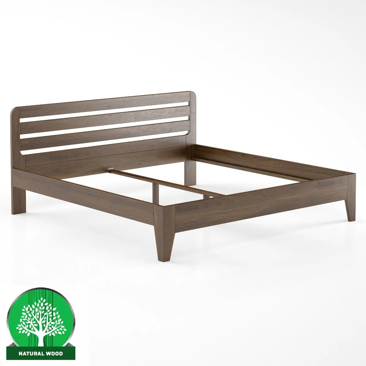 Drveni krevet LK189 186x206x40 cm smedi