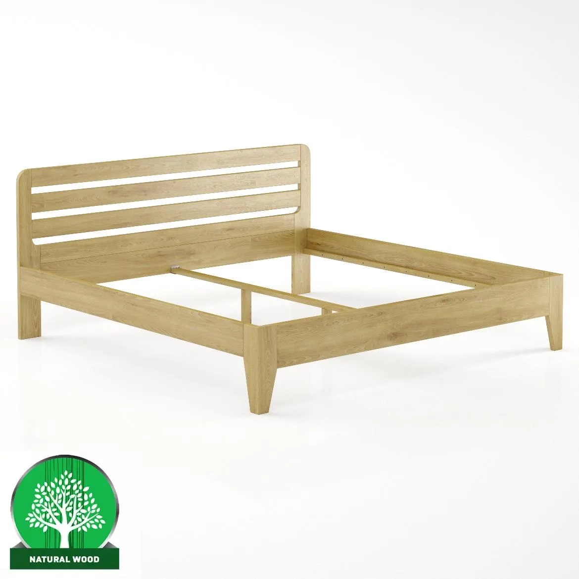 Drveni krevet LK189 206x206x40 cm hrast