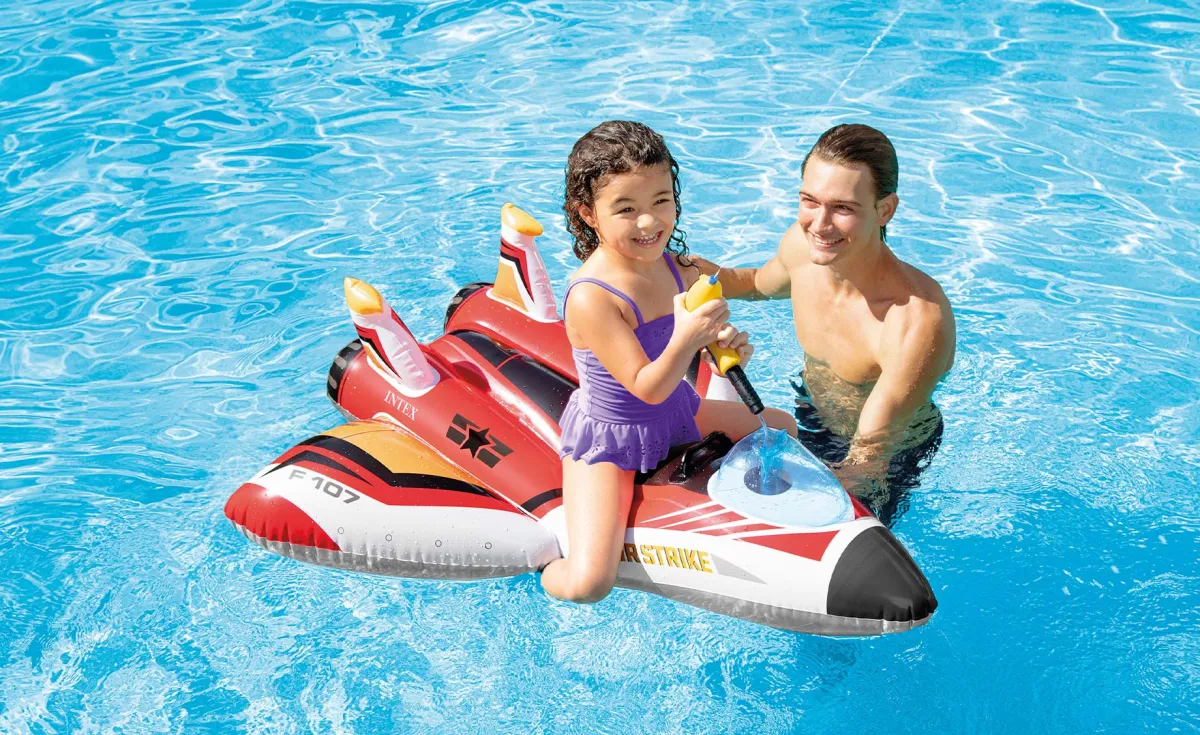 Dušek na naduvavanje Water gun 3+, 2 dezena 57536NP