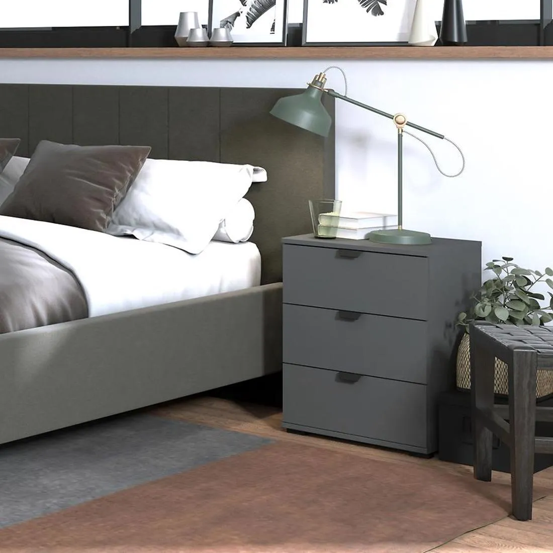Duerto nocni ormaric 45.2x40x63 cm siva