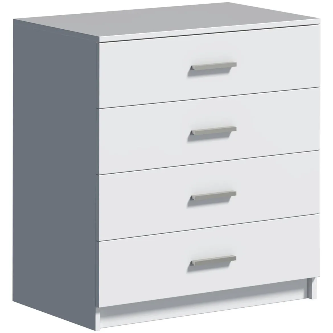 Duo 4S komoda 4 fioke 80x47x86 cm bela