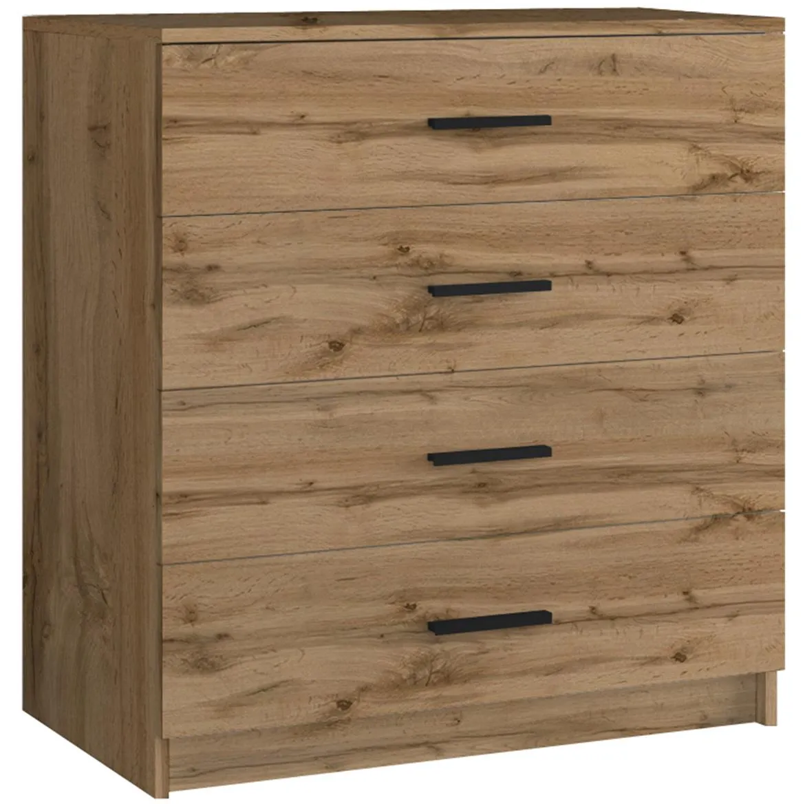 Duo 4S komoda 4 fioke 80x47x86 cm natur (wotan hrast)