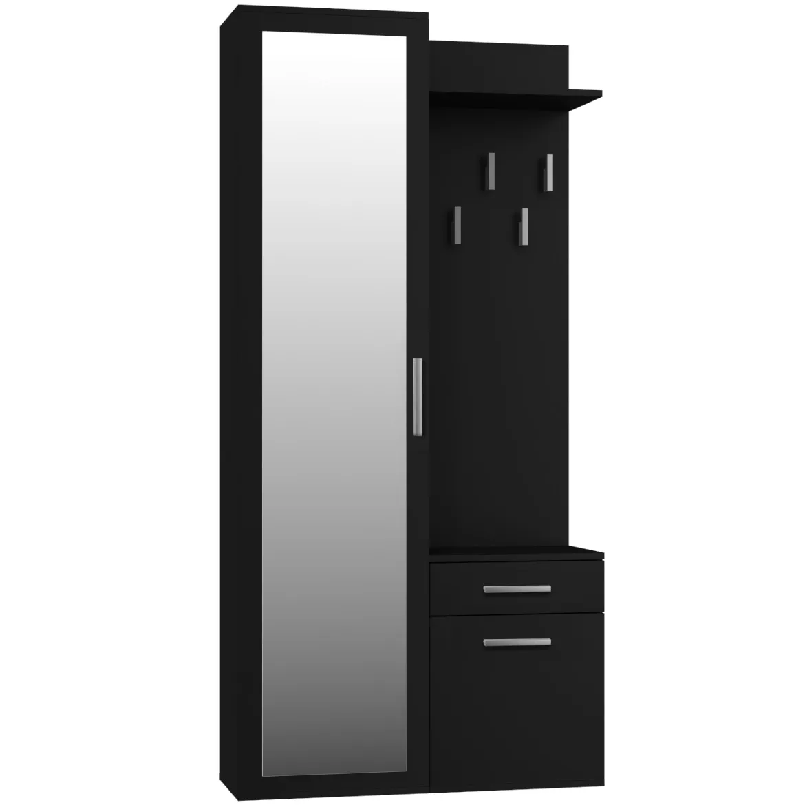 Duo predsoblje 100x35x180 crno