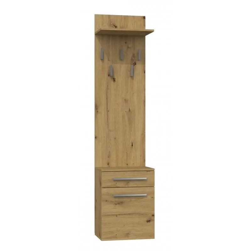 Duo predsoblje 50x35x180 cm artisan hrast