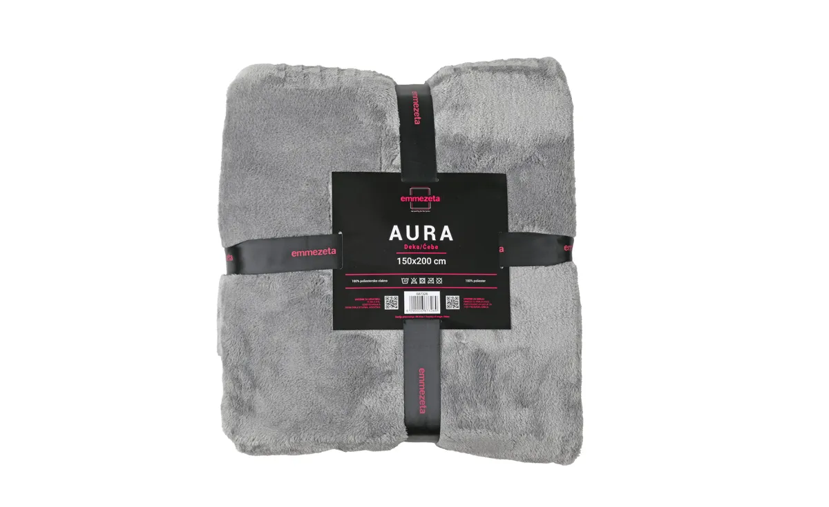 Ćebe Aura 150x200cm sivo