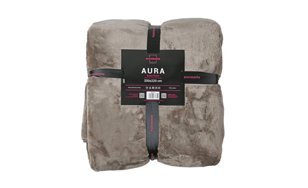 Ćebe Aura 200x220cm braon