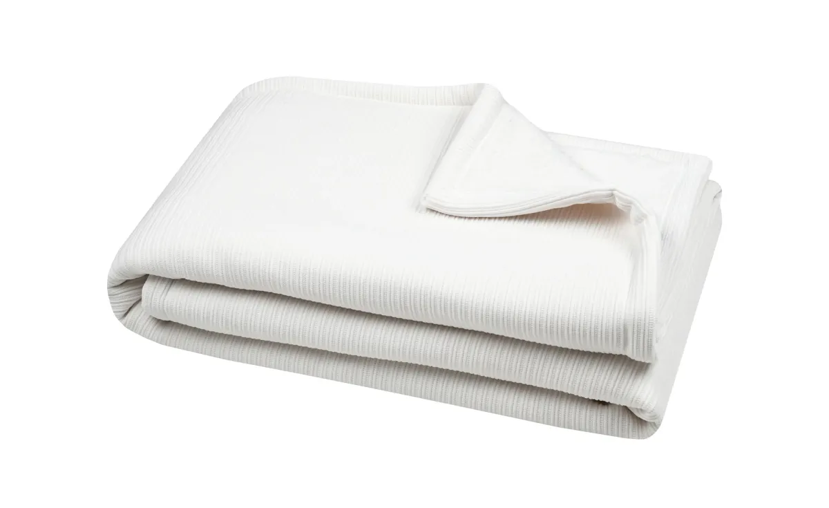 Ćebe Clayton 130x160cm belo