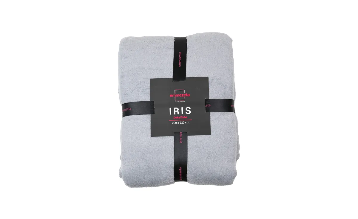 Ćebe Iris 200x220cm siva