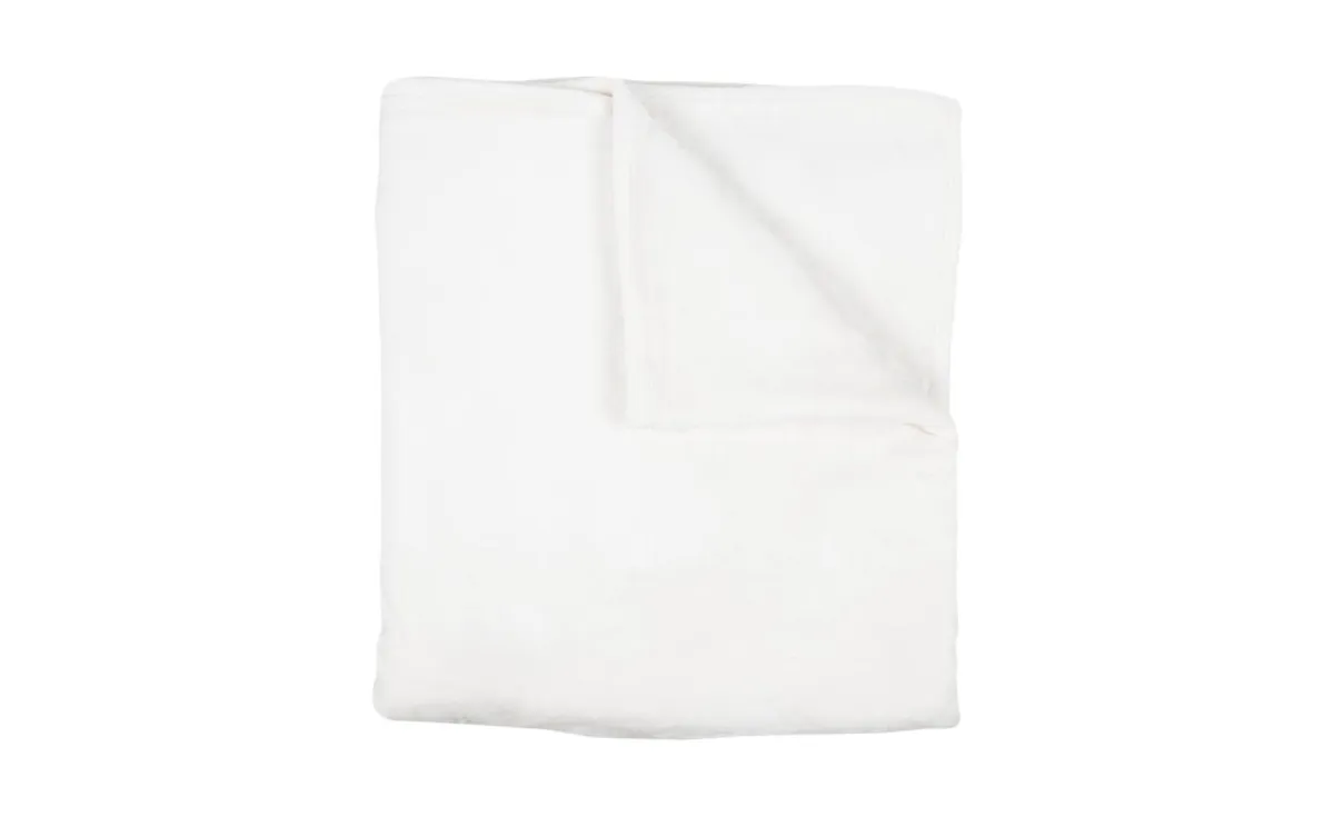 Ćebe Lia flanel belo 130x170cm