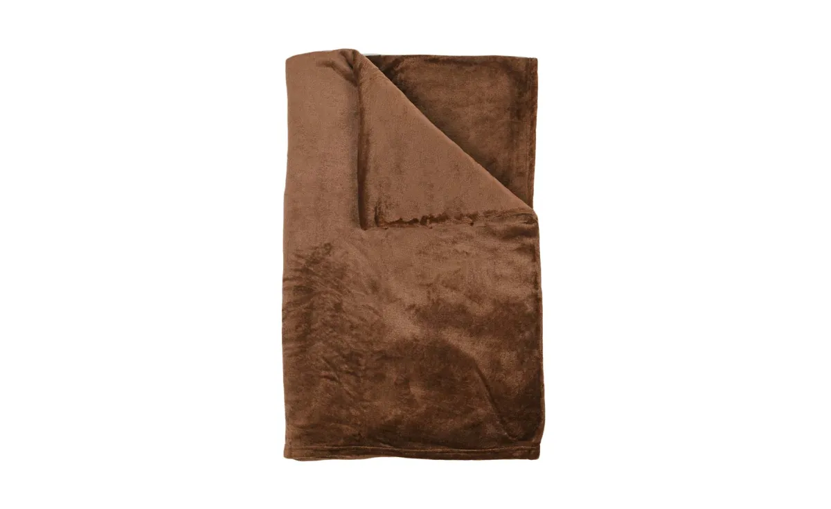 Ćebe Lia flanel braon 200x220cm
