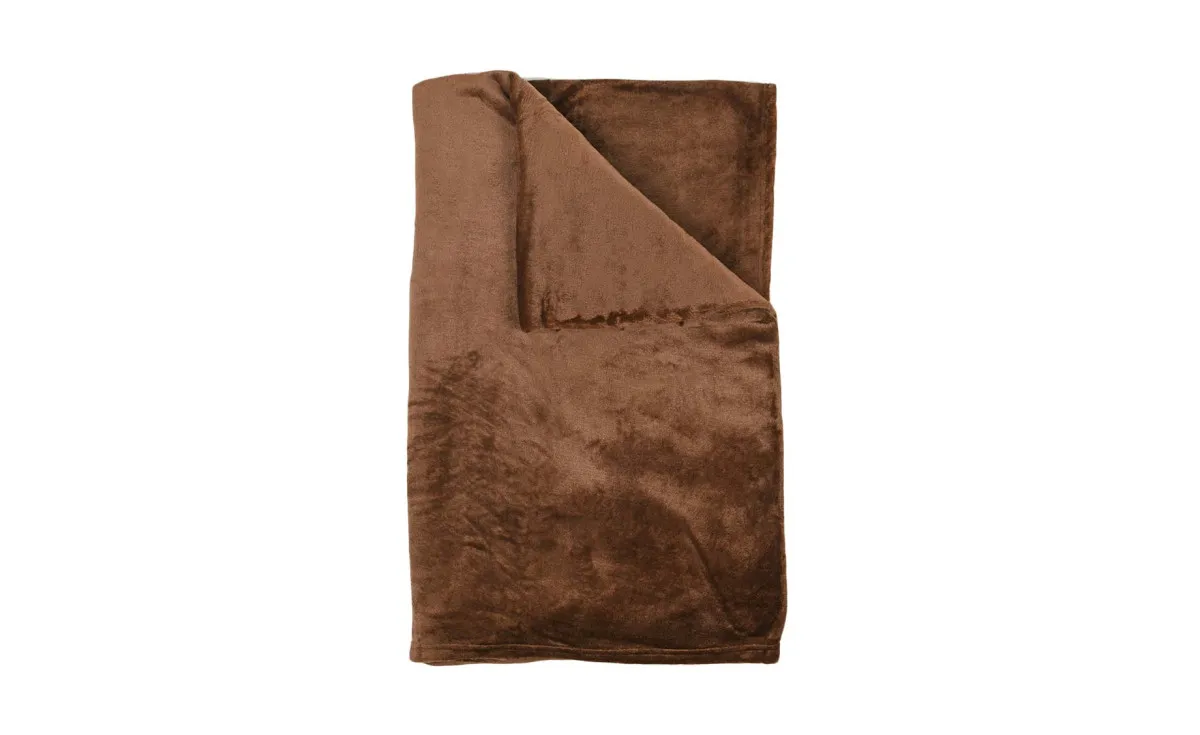 Ćebe Lia flanel braon 200x220cm