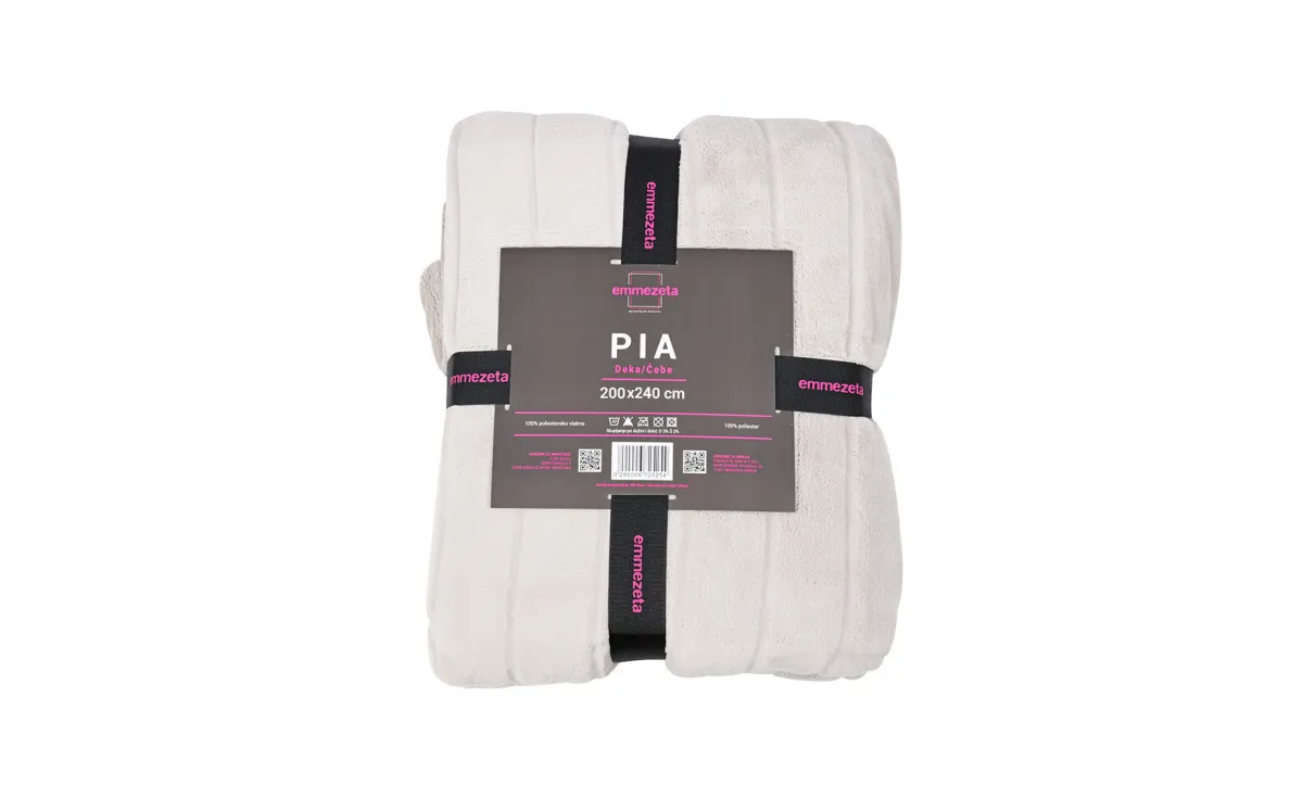 Ćebe Pia flanel bež  200x240cm