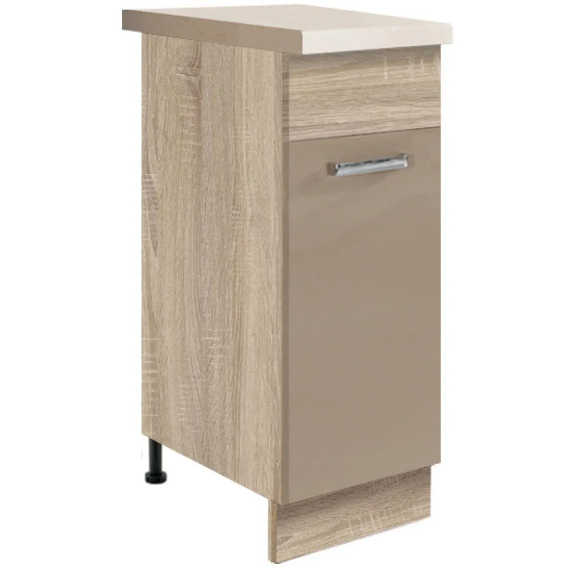 Econo 26d kuhinjski element 1 vrata 30x51x82 cm natur (sonoma hrast)/cappuccino