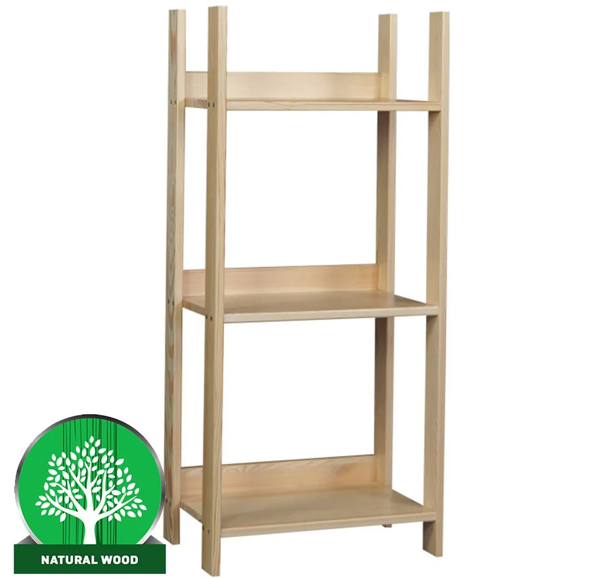Eko 120 polica 3 police  54x36x120 cm natur