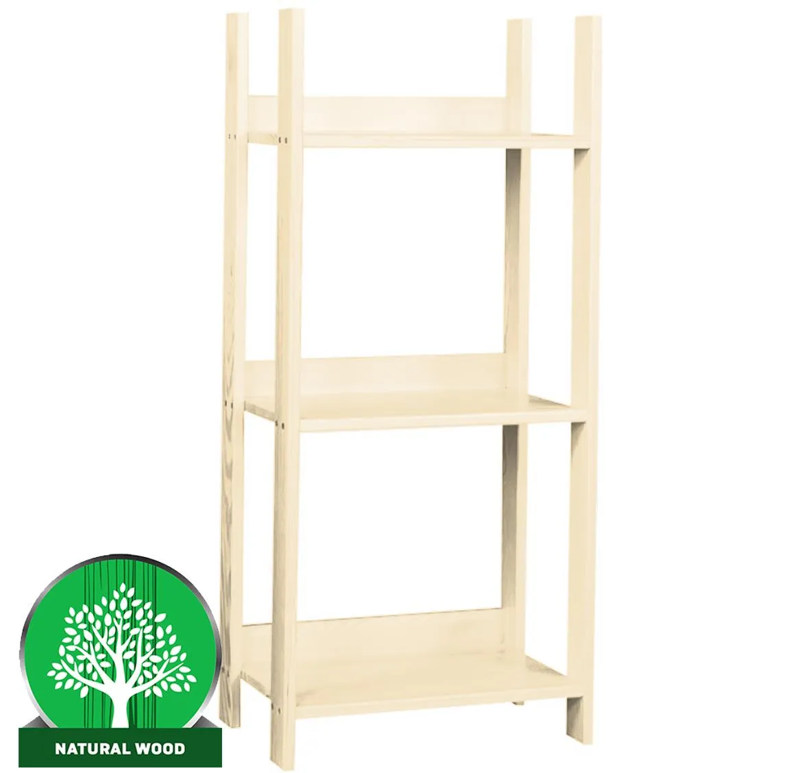 Eko 120 polica 3 police  54x36x120 cm  svetli natur
