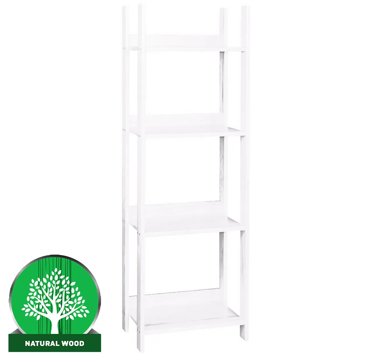 Eko 150 polica 4 police 54x36x150 cm bela
