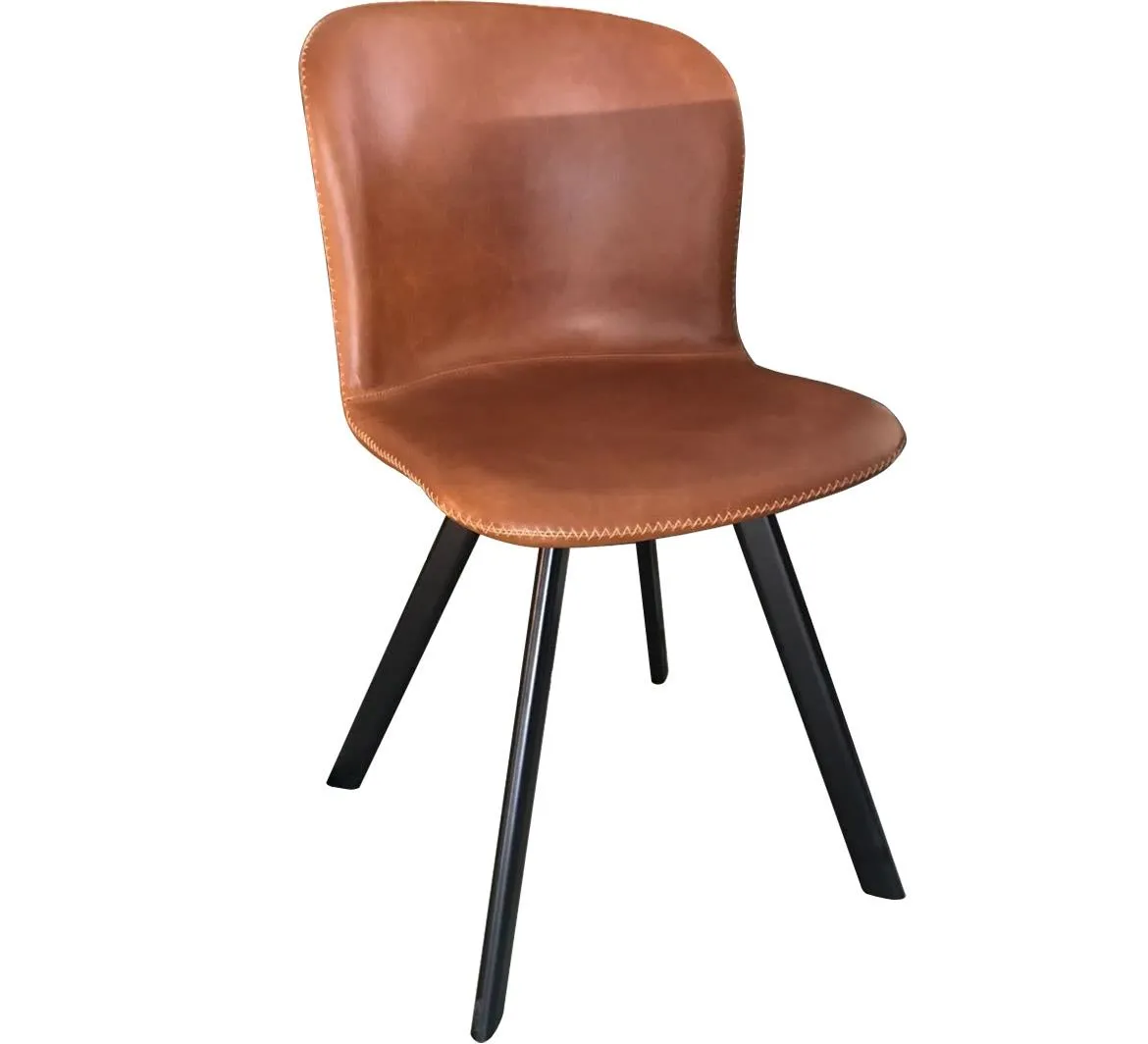 Eliot Kt-Y2286 Pu-19 stolica 45x56x86 cm smeda eko koža