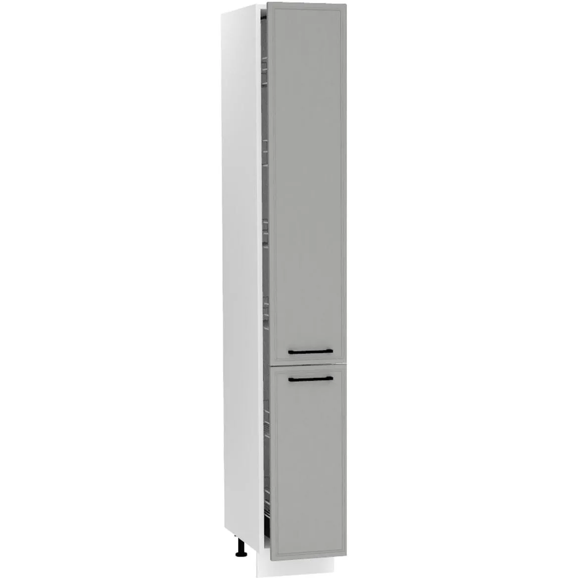 Emily D30 2133 kuhinjski element 2 vrata 30x56x213,3 cm belo/sivi