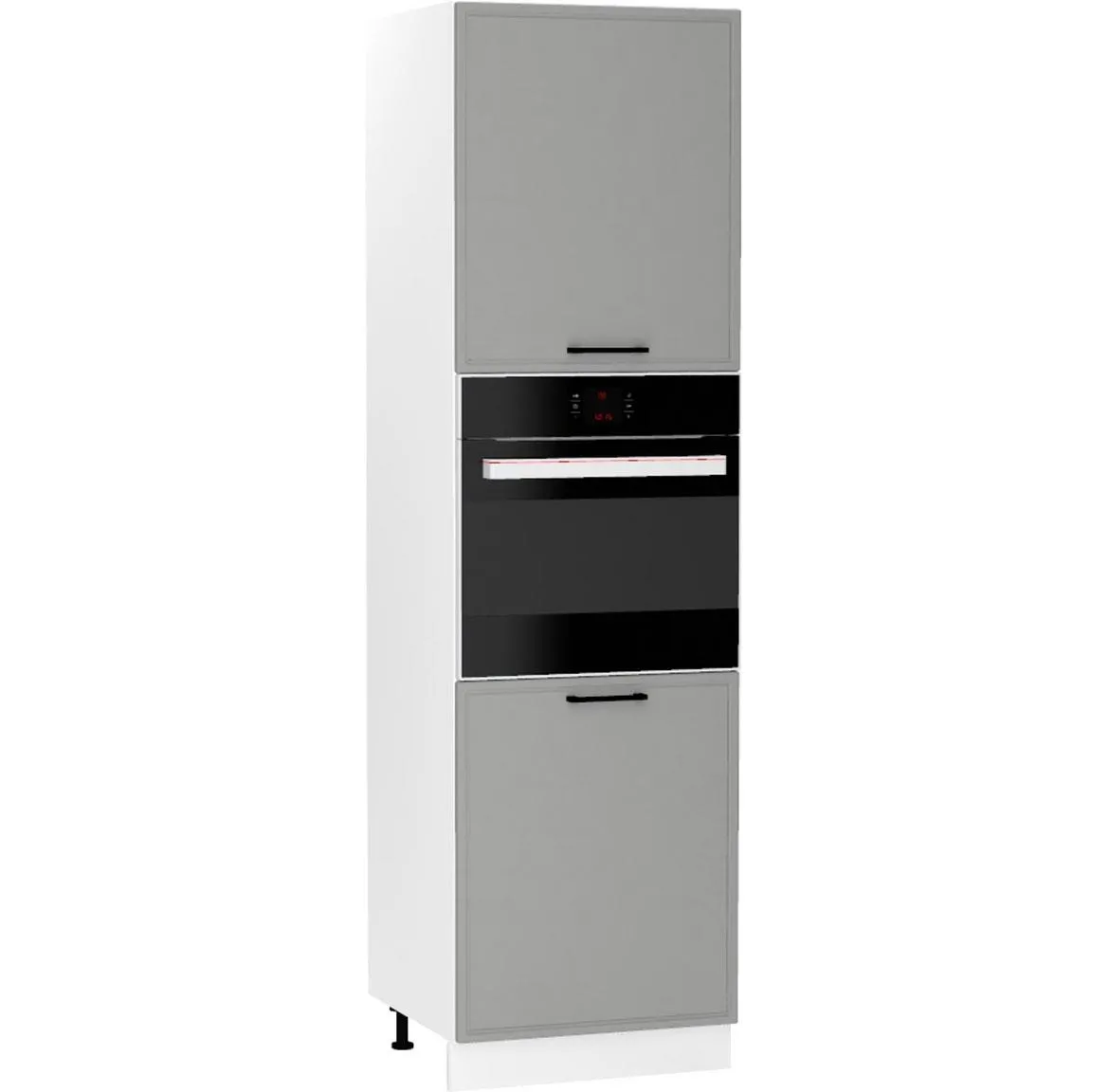Emily D60PK 2133 PL kuhinjski element za rernu 60x56x213,3 cm belo/sivi