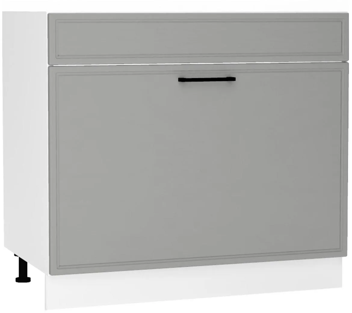 Emily D80ZL S/1 ZASL kuhinjski element 1 vrata 80x52,4x82 cm belo/sivi