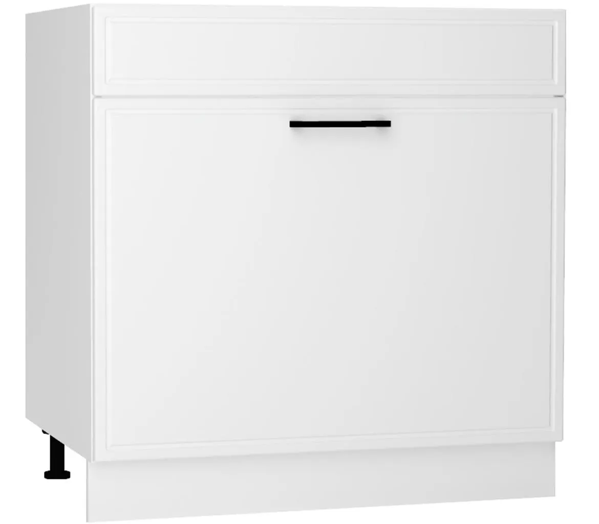Emily D80ZL S/1 ZASL kuhinjski element 1 vrata 80x52,4x82 cm beli