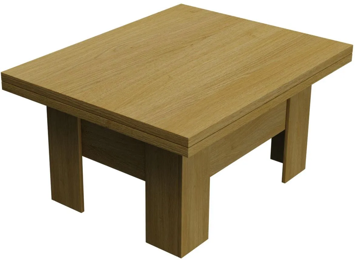 Eryk klub sto 100x80x53 cm natur