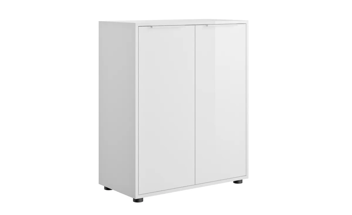 Espresso komoda 72x35,3x86,9 cm bela visoki sjaj