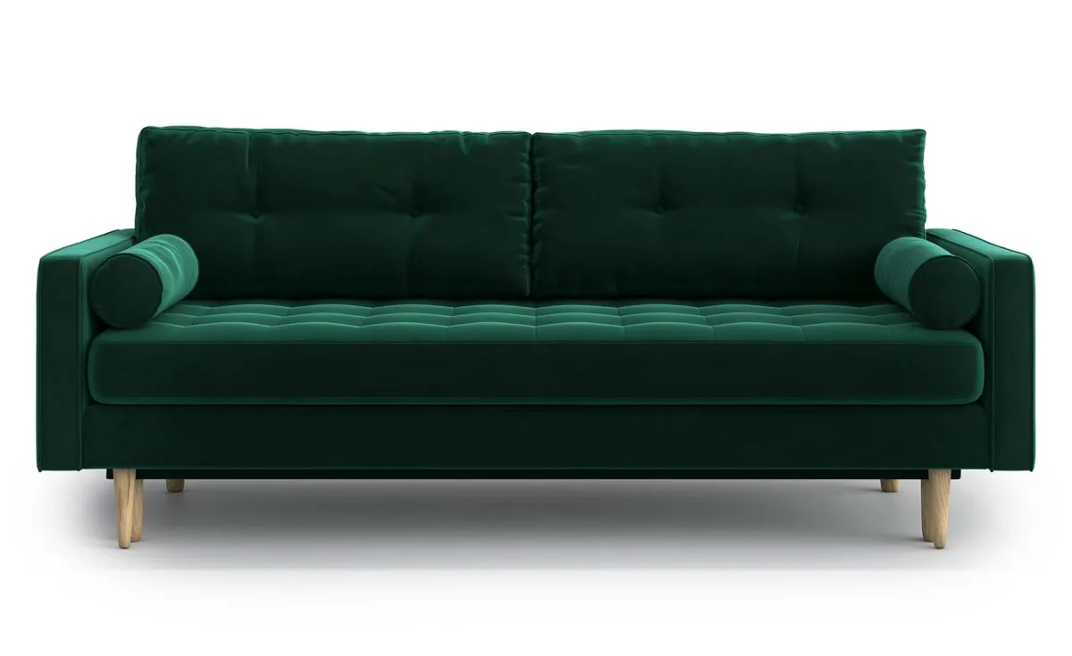 Esther trosed sa ležajem zeleni 217x95x86 cm