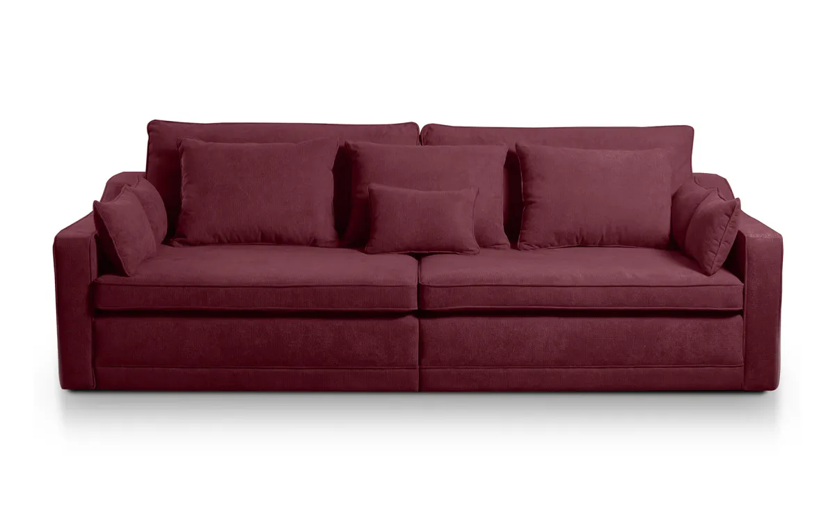 Evora trosed sa ležajem i prostorom za odlaganje 276x137x71 cm bordo