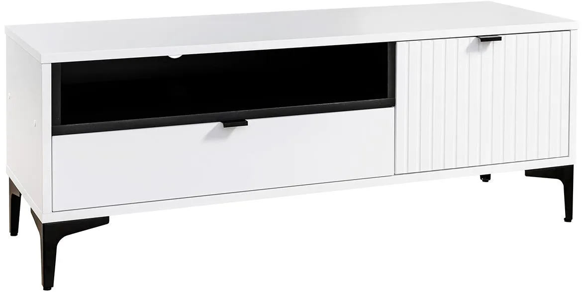 Fabio 1D1S TV stalak 1vrata+1fioke123,2x40,5x46,5 beli