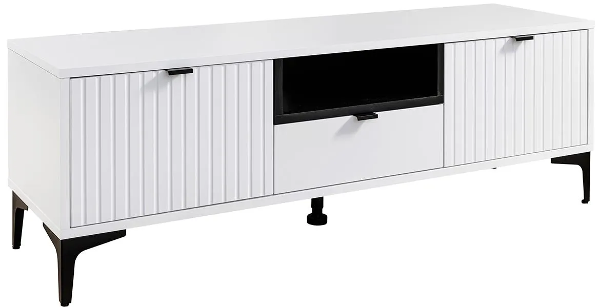 Fabio 2D1S TV stalak 2vrata+1fioka 137,9x40,5x46,5 beli