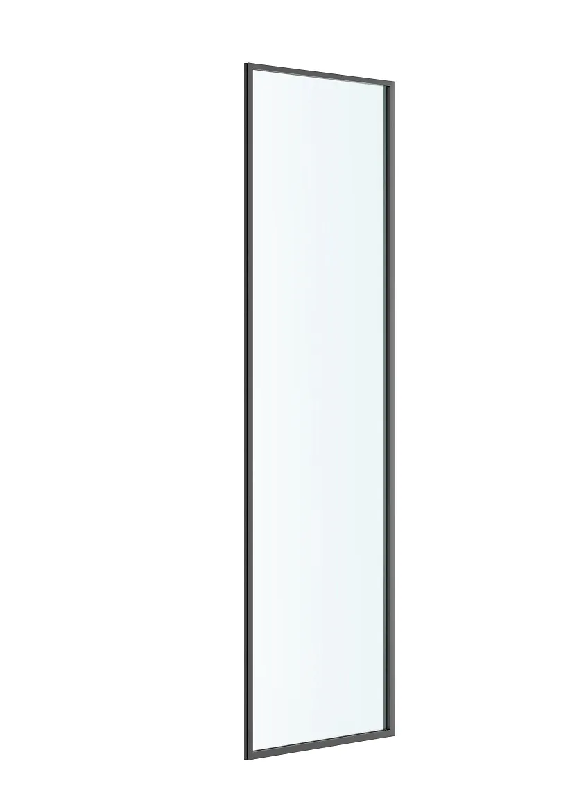 Fiksni zid Etna 80x195 crni profil