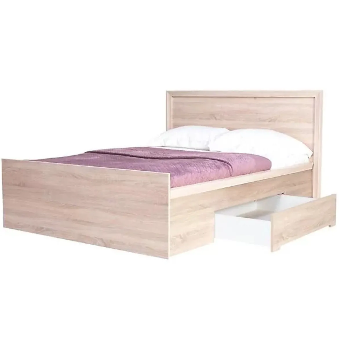 Finesse krevet sa podnicom 160x204x100 cm hrast