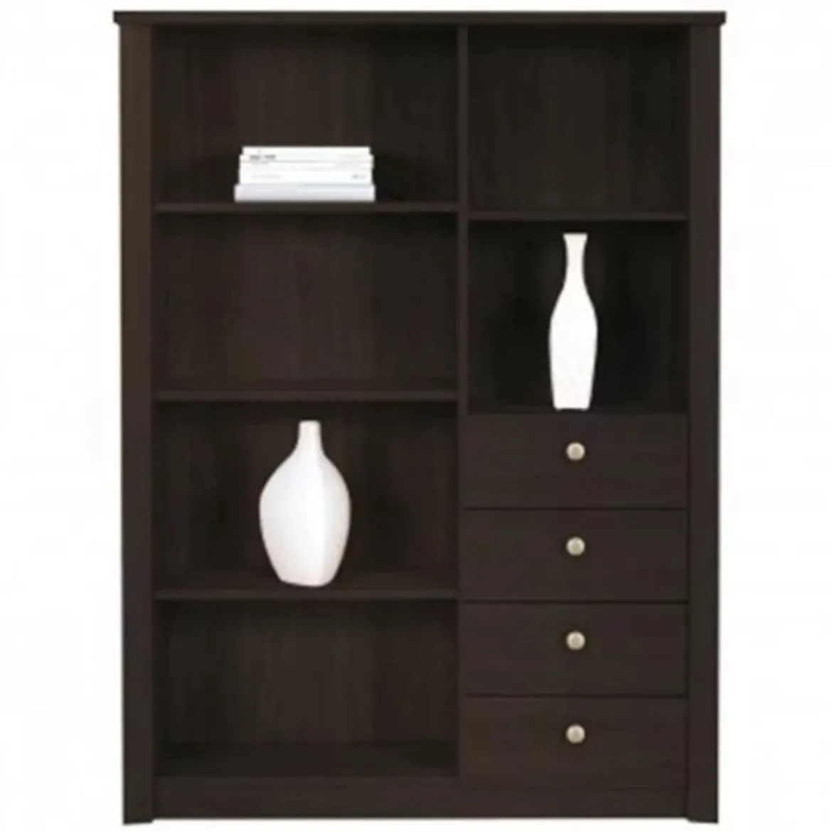 Finesse polica 6 otvora + 4 fioke 110x31x145  wenge