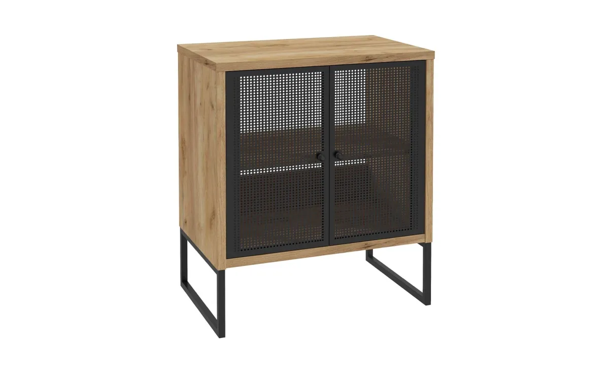 Fiora ormarić ispod umivaonika 2 VR 70x43x80 cm hrast/crna