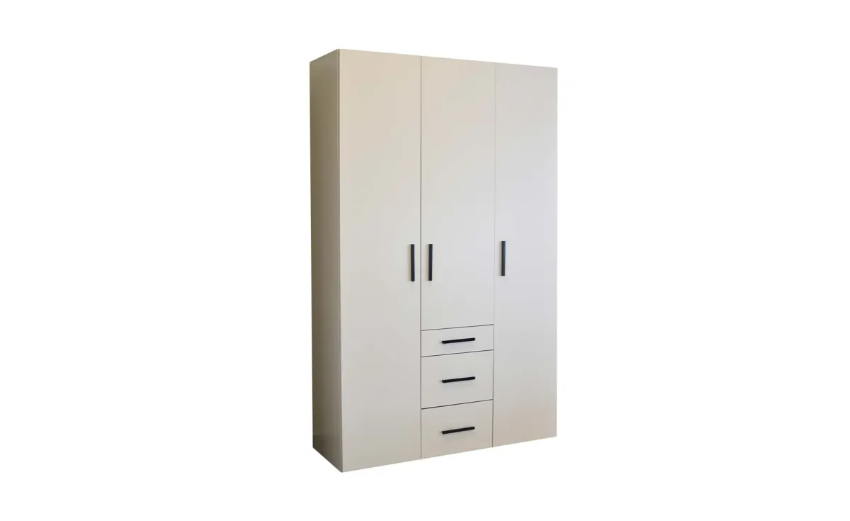 Fjord ormar 3 vrata+3 fioke 135x54x220 kašmir