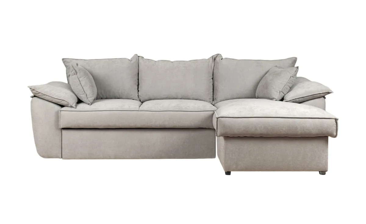 Fjord ugaona garnitura sa ležajem i prostorom za odlaganje 257x168x88 cm bež desna