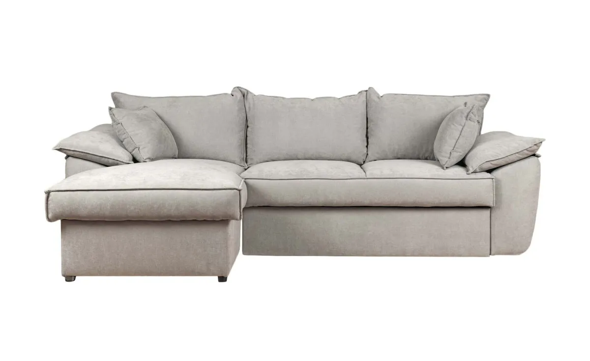 Fjord ugaona garnitura sa ležajem i prostorom za odlaganje 257x168x88 cm bež leva