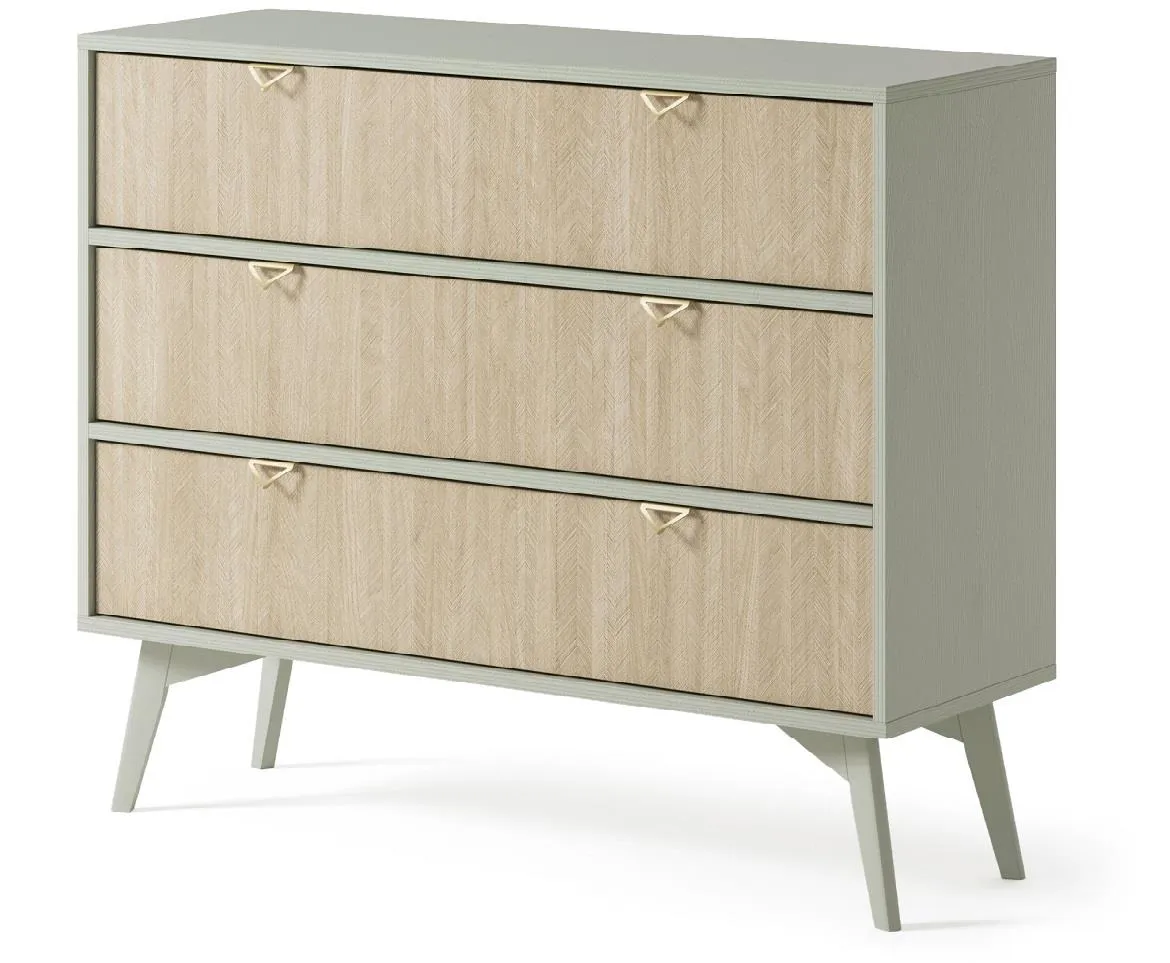 Forest KSZ106 komoda 3 fioke 106x38x80 cm eukaliptus/natur